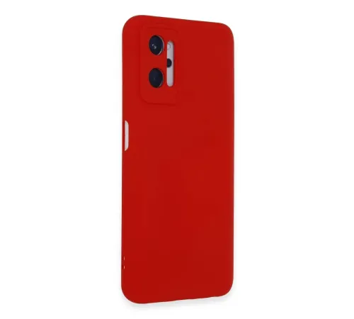 Realme 9i 4G Kılıf Nano içi Kadife Silikon - Kırmızı