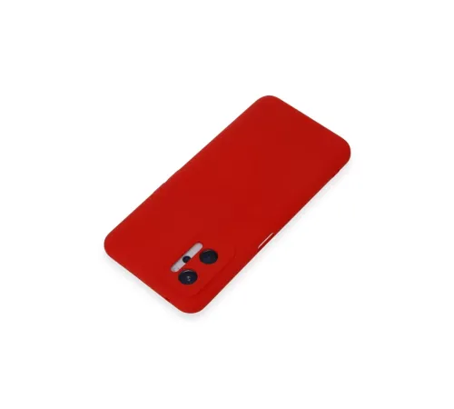Realme 9i 4G Kılıf Nano içi Kadife Silikon - Kırmızı