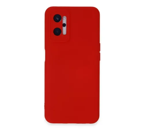 Realme 9i 4G Kılıf Nano içi Kadife Silikon - Kırmızı