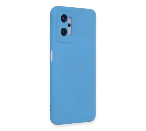 Realme 9i 4G Kılıf Nano içi Kadife Silikon - Mavi