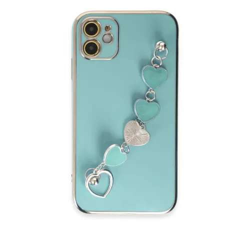 Apple iPhone 12 Kılıf Esila Silikon - Su Yeşili