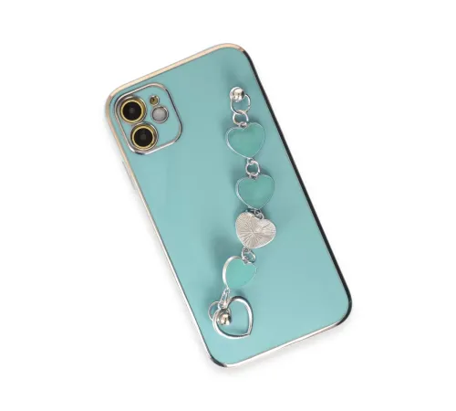 Apple iPhone 12 Kılıf Esila Silikon - Su Yeşili