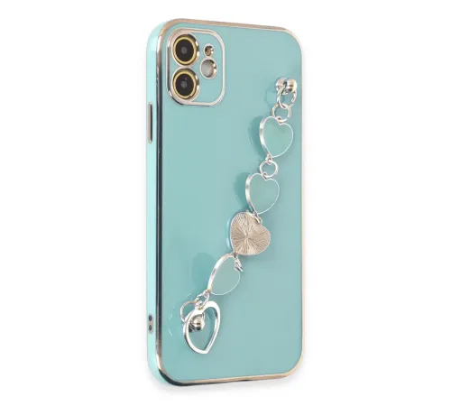 Apple iPhone 12 Kılıf Esila Silikon - Su Yeşili