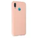 Huawei P20 Lite Kılıf Nano içi Kadife Silikon - Pudra