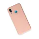 Huawei P20 Lite Kılıf Nano içi Kadife Silikon - Pudra