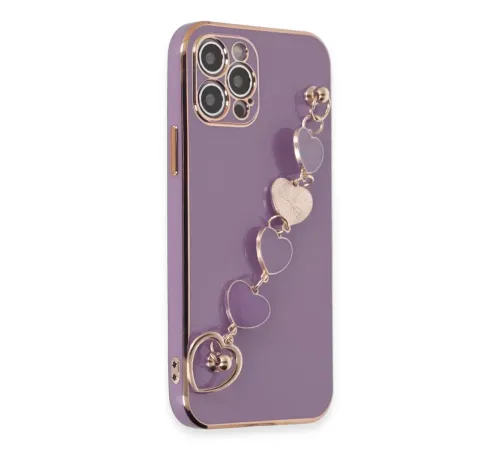 Apple iPhone 12 Pro Max Kılıf Esila Silikon - Mor