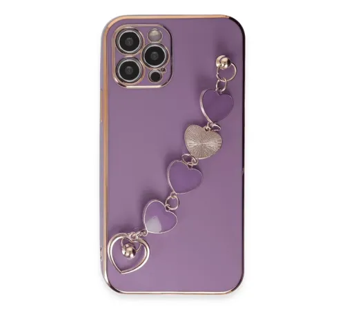Apple iPhone 12 Pro Max Kılıf Esila Silikon - Mor