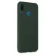 Huawei P20 Lite Kılıf Nano içi Kadife Silikon - Koyu Yeşil