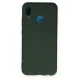 Huawei P20 Lite Kılıf Nano içi Kadife Silikon - Koyu Yeşil