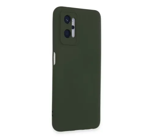 Realme 9i 4G Kılıf Nano içi Kadife Silikon - Koyu Yeşil