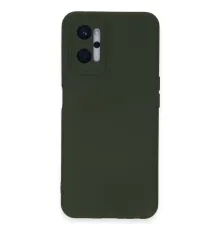 Realme 9i 4G Kılıf Nano içi Kadife Silikon - Koyu Yeşil