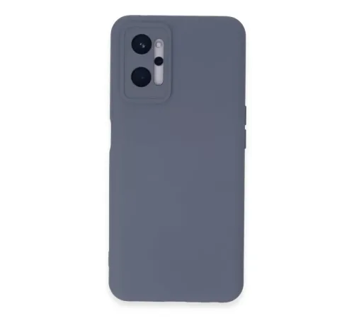 Realme 9i 4G Kılıf Nano içi Kadife Silikon - Gri