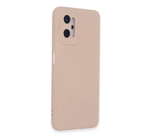 Realme 9i 4G Kılıf Nano içi Kadife Silikon - Pudra