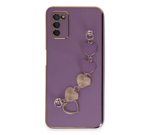 Samsung Galaxy A03S Kılıf Esila Silikon - Mor