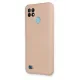 Realme C21 Kılıf Nano içi Kadife Silikon - Pudra