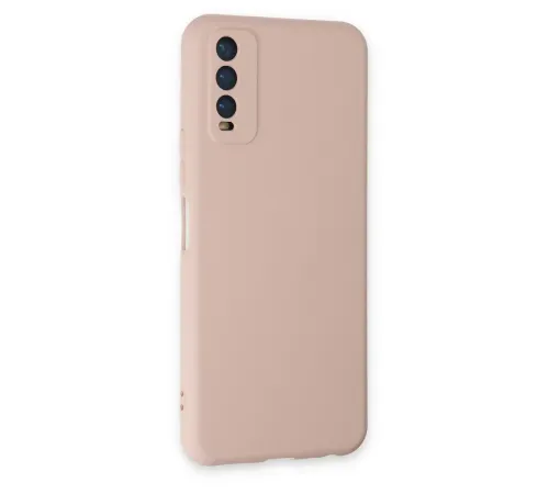 Vivo Y11S Kılıf Nano içi Kadife Silikon - Pudra