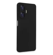 Realme C55 Kılıf Nano içi Kadife Silikon - Siyah