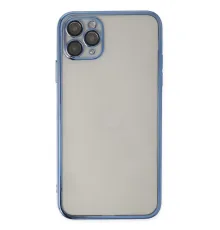 Apple iPhone 11 Pro Kılıf Lensli Silikon - Açık Mavi