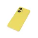 Realme C55 Kılıf Nano içi Kadife Silikon - Sarı