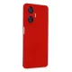 Realme C55 Kılıf Nano içi Kadife Silikon - Kırmızı