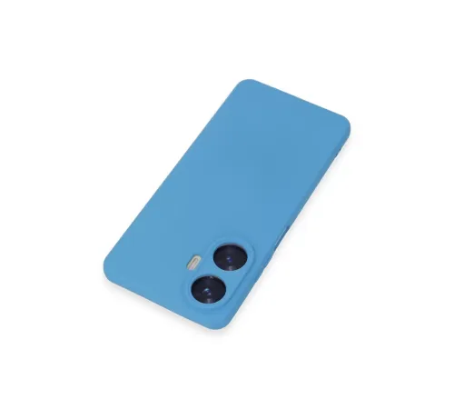 Realme C55 Kılıf Nano içi Kadife Silikon - Mavi