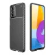 Samsung Galaxy M52 5G Kılıf Auto Focus Karbon Kapak - Siyah