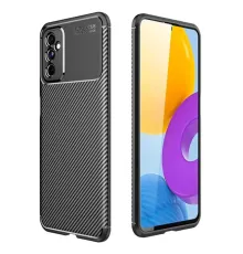 Samsung Galaxy M52 5G Kılıf Auto Focus Karbon Kapak - Siyah