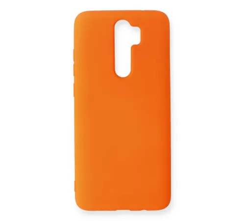 Xiaomi Redmi Note 8 Pro Kılıf Nano içi Kadife Silikon - Turuncu