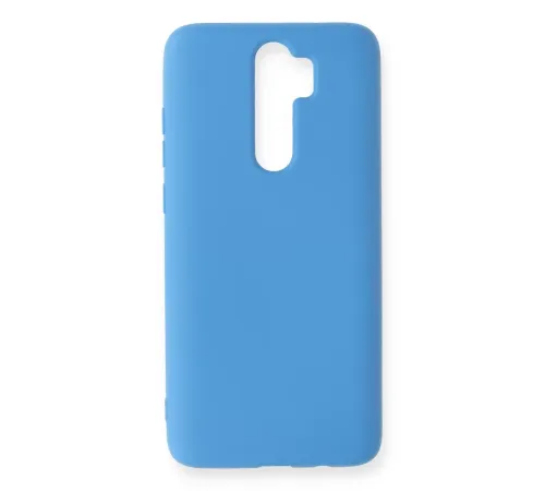 Xiaomi Redmi Note 8 Pro Kılıf Nano içi Kadife Silikon - Mavi