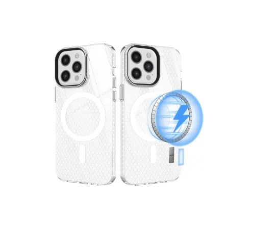 Apple iPhone 12 Pro Max Kılıf Beta Magneticsafe Silikon - Şeffaf