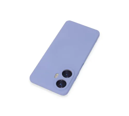 Realme C55 Kılıf Nano içi Kadife Silikon - Lila