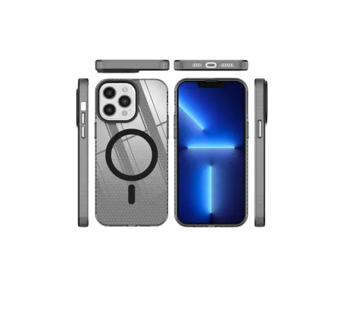 Apple iPhone 12 Pro Max Kılıf Beta Magneticsafe Silikon - Siyah