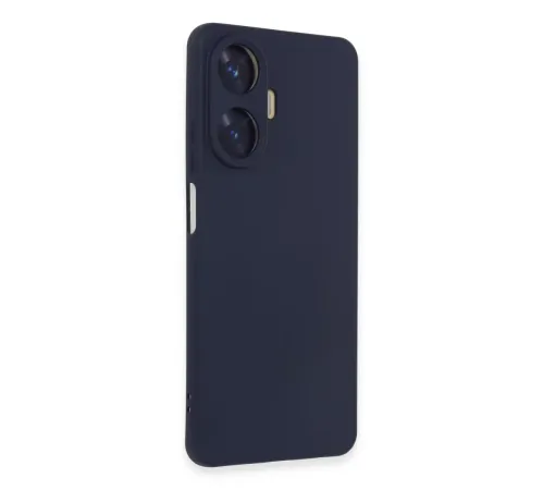 Realme C55 Kılıf Nano içi Kadife Silikon - Mor