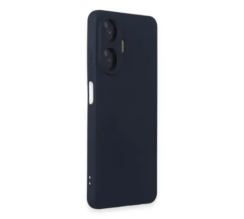 Realme C55 Kılıf Nano içi Kadife Silikon - Lacivert