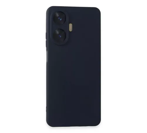 Realme C55 Kılıf Nano içi Kadife Silikon - Lacivert