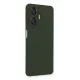 Realme C55 Kılıf Nano içi Kadife Silikon - Koyu Yeşil