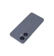 Realme C55 Kılıf Nano içi Kadife Silikon - Gri