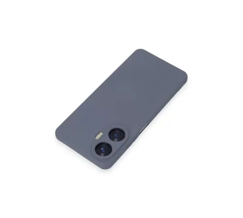 Realme C55 Kılıf Nano içi Kadife Silikon - Gri