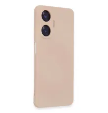 Realme C55 Kılıf Nano içi Kadife Silikon - Pudra