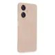 Realme C55 Kılıf Nano içi Kadife Silikon - Pudra