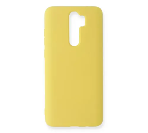 Xiaomi Redmi Note 8 Pro Kılıf Nano içi Kadife Silikon - Sarı