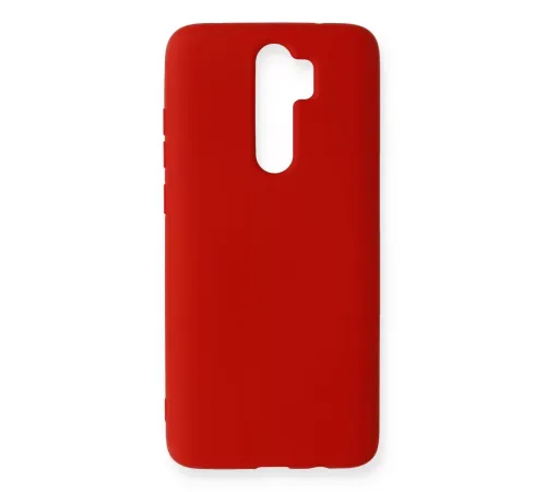 Xiaomi Redmi Note 8 Pro Kılıf Nano içi Kadife Silikon - Kırmızı