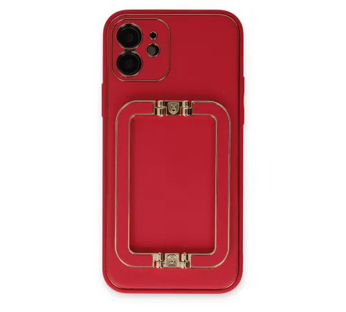 Apple iPhone 12 Kılıf Coco Elit Kapak - Kırmızı