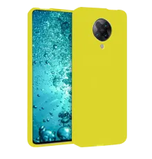 Xiaomi Redmi K30 Pro Kılıf Nano içi Kadife Silikon - Sarı