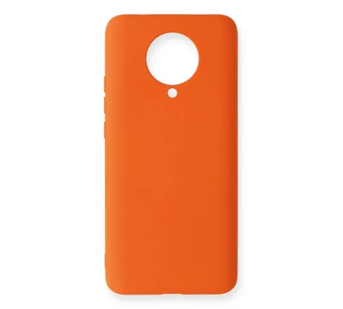 Xiaomi Redmi K30 Pro Kılıf Nano içi Kadife Silikon - Turuncu