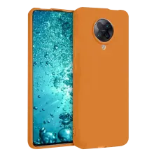 Xiaomi Redmi K30 Pro Kılıf Nano içi Kadife Silikon - Turuncu