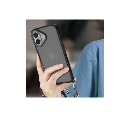 Apple iPhone 16 Kılıf Elegant Kapak - Siyah