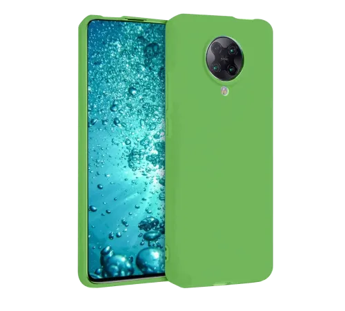 Xiaomi Redmi K30 Pro Kılıf Nano içi Kadife Silikon - Yeşil