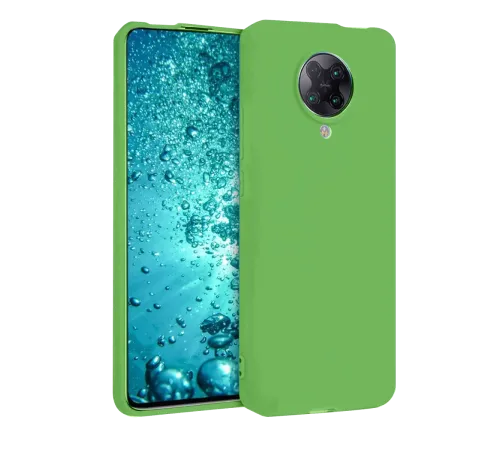 Xiaomi Redmi K30 Pro Kılıf Nano içi Kadife Silikon - Yeşil