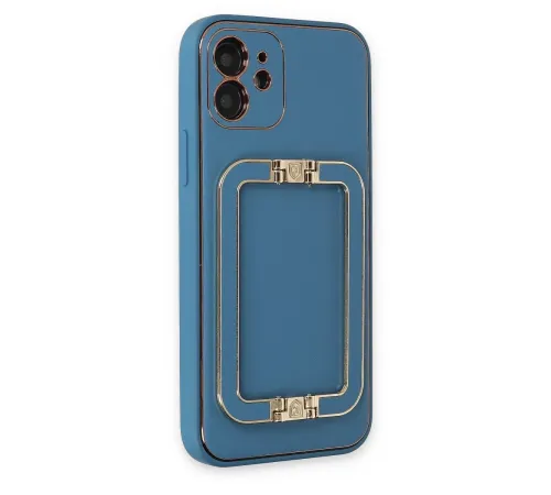 Apple iPhone 12 Kılıf Coco Elit Kapak - Mavi